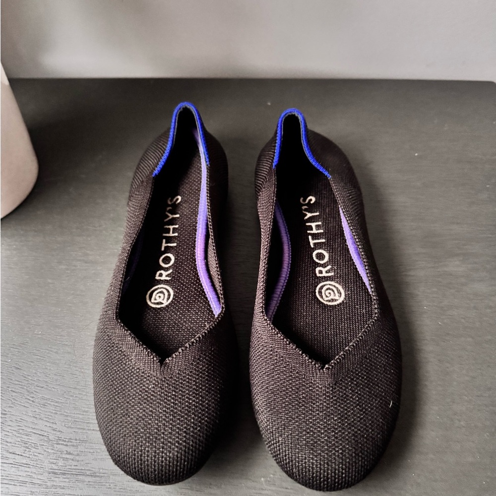 Rothy's Black Flats Versatile Knit Loafers